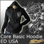 エドハーディー パーカー レディース フラワー EDHARDY USA フード スウェット ジャージ エド・ハーディー 正規品 1147 冬