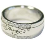 Yahoo! Yahoo!ショッピング(ヤフー ショッピング)エドハーディ リング ペア 指輪 ダイヤモンドCZ ロゴ メンズ レディース ジュエリー ステンレス アクセサリー EDHARDY 9299 EHRSSCZ0002