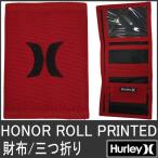 ハーレー 財布 三つ折り ウォレット サイフ ブラック/レッド ロゴ Hurley WALLET 9038