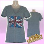 ショッピングkitson ローカルセレブリティ Tシャツ レディース 半袖 UK/グレイ LOCAL CELEBRITY W205-LOC2202 Heather Gray 激安 1004