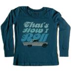 マイティー ファイン Tシャツ キッズ 男の子 女の子 子供服 4-5才 ミニファイン 長袖 ブルー 青 車柄 Mini Fineキットソン KITSON