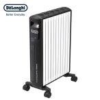 デロンギ マルチダイナミックヒーター Wi-Fiモデル 電気ヒーター MDHAA15WIFI-BK 静音 アプリ操作 GPS連動 スマートスピーカー対応 10〜13畳 ホワイト×ブラック