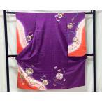  б/у товар натуральный шелк 4 tsu.. перо рисунок "Семь, пять, три" праздник надеты 7 лет девочка женщина .K25004 t