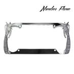  metal рамка для номера хром pa-m tree Lowrider рамка номерного знака US размер cocos nucifera. дерево покрытие номерной таблички интерьер America смешанные товары 