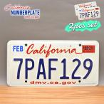 USED товар America USED номерная табличка 2 шт. комплект 7PAF129 California California номерной знак гараж Ame машина интерьер белый Lowrider 
