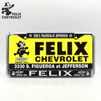  Felix Chevrolet metal рамка для номера желтый plate имеется FELIX CHEVROLET рамка номерного знака Felix The кошка US размер Lowrider 