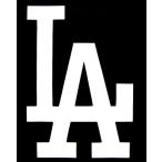 ステッカー LA 全2色 ホワイト ブルー 車 バイク デカール シール 転写 カッティングステッカー ロサンゼルス かっこいい アメリカ 雑貨