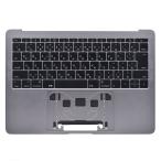 MacBook Pro 2016 2017 13inch A1708 клавиатура японский язык аккумулятор подставка palm rest top case б/у Space серый ремонт детали замена 