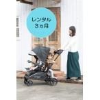 2人乗りベビーカー　タテ型　　レンタル3ヶ月　シットアンドスタンドスマート　日本育児 ブラック　
