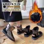  боты мутон ботинки женский молния снег для ботинки ботинки зима водонепроницаемый защищающий от холода снегоступы короткие сапоги PU обратная сторона боа обратная сторона ворсистый средний ботинки теплый 