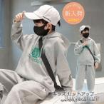 ショッピング韓国子供服 韓国子供服 男の子 秋服 スポーツウェア フード付き長袖 パーカー + パンツ 上下2点セット 長ズボン キッズ セットアップ ファッション 運動 通学 通園 普段着