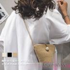 かごバッグ レディース ストローバッグ パール 籠バッグ 鞄 ショルダーバッグ 夏 カゴバッグ サマーバッグ フェミニン カバン カジュアルバッグ