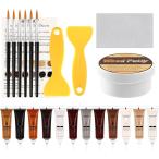 木製品キズ補修セット 12色 ウッドパテ