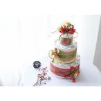 出産祝い ギフト おむつdeケーキ 和柄 水引 2段 ベビー 赤ちゃん 男の子 女の子 出産 お祝い プレゼント