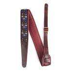 Martin 18A0188 Burgundy Martin ja карта / кожа гитара ремешок 