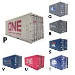 海上コンテナ 20フィート 模型 トレーラー  1/20 完成品 コレクション インテリア 雑貨 コレクター 小物入れ  プレゼント カスタムロゴ作り 鉄道模型