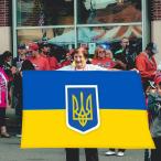 uklaina национальный флаг 90x150cm мобильный удобный Ukraine национальный флаг uklaina поддержка 