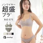 ショッピングノンワイヤーブラ ブラジャー ショーツ セット ノンワイヤー 超盛ブラ(R) ブラジャー&ショーツ 下着 レディース ブラ ノンワイヤーブラ 超盛りブラ 盛れる 脇高 脇肉