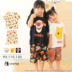 子供用 くまのプーさん キッズ 半袖 上下セット ルームウェア パジャマ 男の子 女の子 キャラクター 部屋着 半袖 夏 春夏 子供 90 110 130 プレゼント 爆買