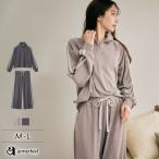 18%OFF ルームウェア フリース ハーフジップライン 上下セット レディース 女性 パジャマ 秋 冬 部屋着 長袖 ロングパンツ セットアップ スポーティ 部屋着