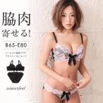 ブラジャー ショーツセット ブラセット ブラショーツ 脇高ブラ セット 脇肉ブラジャー ブラショーツセット 補正ブラジャー エメフィール
