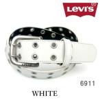  белый Levi's 6911 двойной булавка ремень кожзаменитель ширина 4 мужской женский 