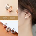 Yahoo! Yahoo!ショッピング(ヤフー ショッピング)フープピアス ピアス レディース 金属アレルギー対応 ニッケルフリー SV925 プラチナ仕上げ 18金仕上げ K18GP アイレ 20代 30代 40代