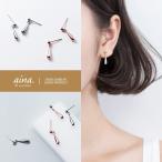 Yahoo! Yahoo!ショッピング(ヤフー ショッピング)ピアス レディース 揺れる 金属アレルギー対応 ニッケルフリー SV925 プラチナ仕上げ 18金仕上げ K18GP ドロップ 雫 トリクル 両耳用