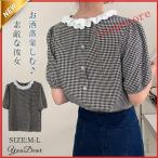 ブラウス レディース 40代 春夏新作 オシャレ シャツブラウス チェック柄 tシャツ 半袖 ス 花柄 切り替え 大人 通勤 ゆったり シャツ
