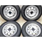 中古タイヤ スタッドレスタイヤ ホイールセット 4本セット 145/80R12 80/78LT 　 JECT T3 12x3.5  100-4穴 ブリヂストン W300