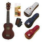 ARIA AU-1/Ibanez IUBS541付5点セット/バッグ3色より選択可 ソプラノウクレレ ギヤペグ仕様