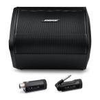 BOSE S1 PRO+/楽器用+マイク用送信機/WL INS + WL M/L TRANSMITTER付 3チャンネル ミキサー/Bluetooth 搭載 ワイヤレス 小型 オールインワン PA スピーカー