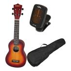 Maika'i MKU-1/CS/チューナー+ケース付(チェリーサンバースト) ソプラノウクレレ ギヤペグ