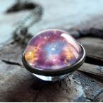 Yahoo! Yahoo!ショッピング(ヤフー ショッピング)コスモネックレス ギャラクシー 神秘的な 宇宙 銀河 ガラス ネックレス ペンダント 太陽 惑星 銀河 地球 地球儀 世界