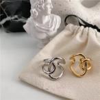 フックリング ツイストリング ゴールド フリーサイズリング 指輪 アクセサリー フックデザイン デイリー 結婚式 カジュアル 小物 ファッション 雑貨 ギフト