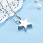 Yahoo! Yahoo!ショッピング(ヤフー ショッピング)スター 星型 ペンダントチェーン付き アクセサリー 調整可能ネックレス 遺骨ネックレス メモリアルネックレス 火葬ネックレス ステンレス 生活防水