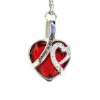 Yahoo! Yahoo!ショッピング(ヤフー ショッピング)ガラス ハート 遺骨ネックレス ガーネットカラー メモリアルネックレス 生活防水 遺骨カプセル 遺骨入れ 手元供養 犬 猫 ペット供養 always in my heart 刻印