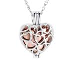 Yahoo! Yahoo!ショッピング(ヤフー ショッピング)ネックレス ハート ローズゴールド 遺骨ネックレス 宝石ジュエリー チェーン付き アクセサリー メモリアルネックレス 火葬ネックレス 生活防水 遺骨カプセル