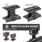 ショッピングacro 【 EVOLUTION GEAR 製 】 REPTILIA タイプ ACRO 専用 20mmレイル マウント aimpoint ドットサイト ダットサイト