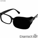  очки для глаз obi стиль очки .. покрытие одна сторона глаз глаз obi ( черный )