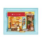 ROBOTIME　Fluffy Cat Bakery【DP001】Rolife　DIYミニチュアハウス（組立キット）（英語版製品）