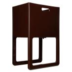 ACOT（アコット） 折りたたみ＆脚付バスケット チョコブラウン I-541 tw コンパクト カバン 一時置き ちょい置き 喫茶店 省スペース