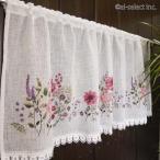 New короткие занавески вышивка. подобный принт георгина автомобиль n*do*f правило голубой .... белый глаз .. маленькое окно 120×45cm длина бесплатная доставка цветочный принт полки .. Short 