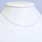 ショッピングセイコー 即納/セイコージュエリー K18WG 18金 ホワイトゴールド/ベネチアン チェーン ネックレス 約40cm 細い シンプル レディース メンズ フォーマル デイリー/7XX0007B