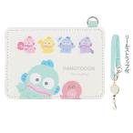 サンリオキャラクターズ SANRIO/リールストラップ付 パスケース 定期入れ ICカードケース 通学 新学期 入学/ハンギョドン レインボー CR-121095/クラックス