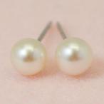 Yahoo! Yahoo!ショッピング(ヤフー ショッピング)K14WG ホワイトゴールド/パール（真珠）　4mm玉　ピアス　（取寄せ/代引不可）