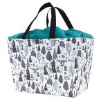 ●カミオジャパン/MOOMIN（ムーミン）エコバッグ　お買い物バッグ　レジカゴサイズ　折りたたみ　保冷 保温/ムーミンフォレスト　KM-27805(取）