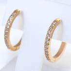 Yahoo! Yahoo!ショッピング(ヤフー ショッピング)ステンレス/ワンタッチピアス　フープピアス/2mm×16mm　ピンクゴールドカラー　金属アレルギー　ノンアレルギー　PWMS-11-2X16-PGD（取）　プラタ