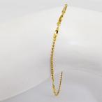 即納　K18ゴールド　18金　ツイストチェーン　デザインブレスレット