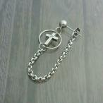 Yahoo! Yahoo!ショッピング(ヤフー ショッピング)ピアスステンレス３１６Ｌ片耳用韓国ファッション　GD　BTS　シルバーczクロスwithリング＆ロールチェーンスタッド